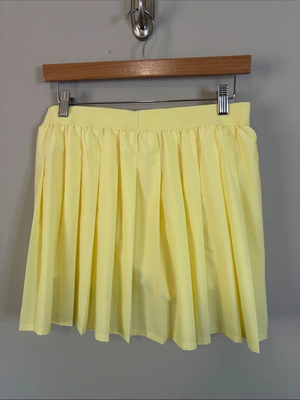 Alo Yoga SET Varsity Tennis Skirt Polo Shirt Buttercup yellow Top M Skirt L